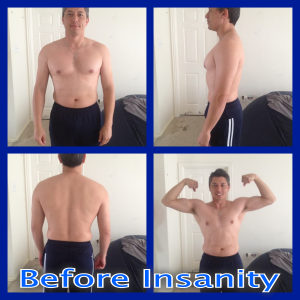 Insanity Workouts Before Pics